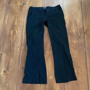 Black work pants low rise short size 3